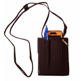 Deluxe Brown Leather Badge Holder
